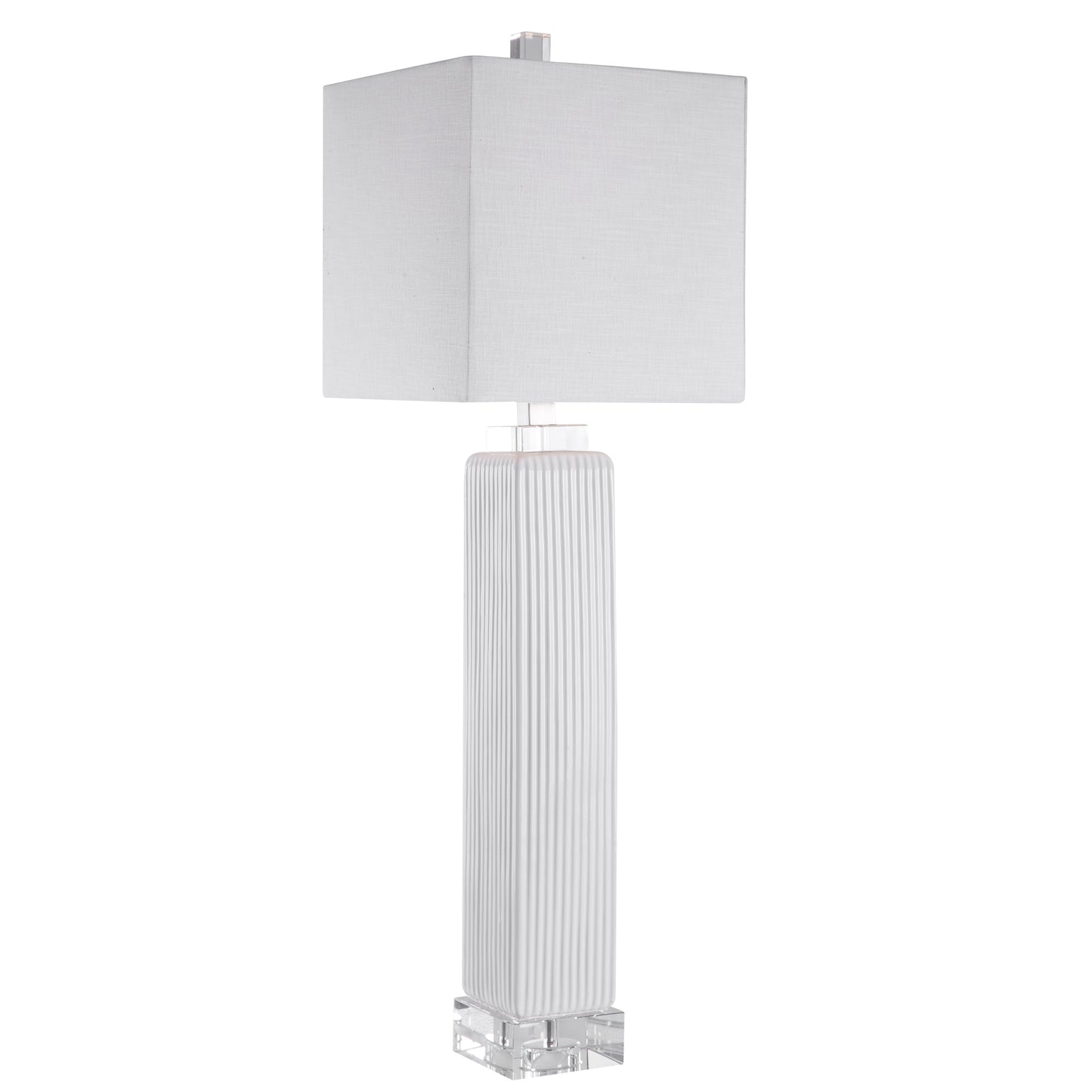 Uttermost 28348-1 Bennett White Buffet Lamp