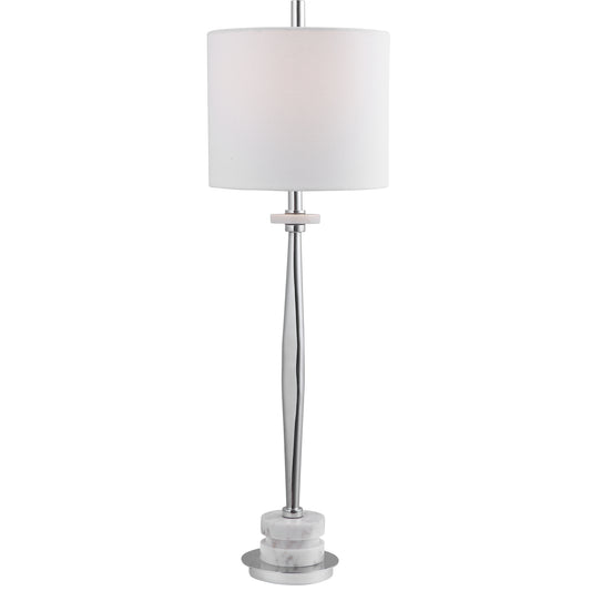 Uttermost 29749-1 Magnus Chrome Buffet Lamp