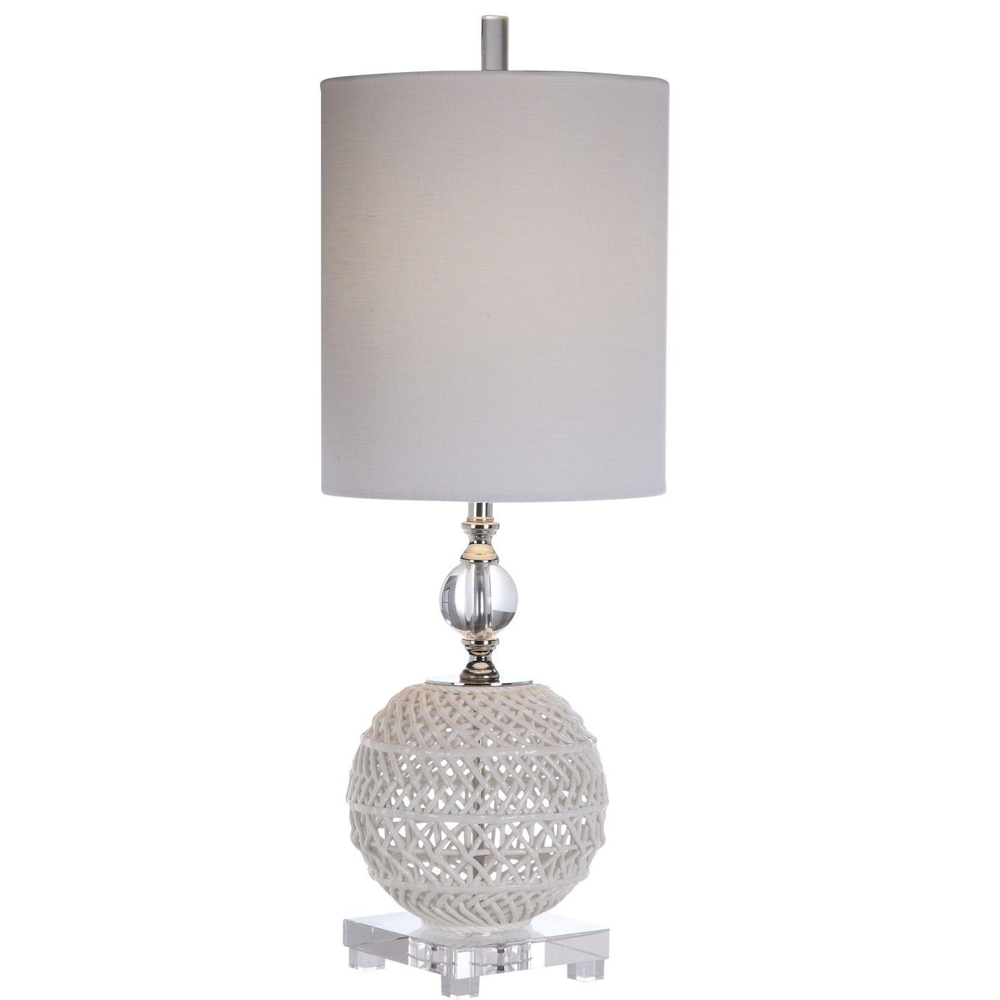 Uttermost 29741-1 Mazarine Open Ceramic Buffet Lamp