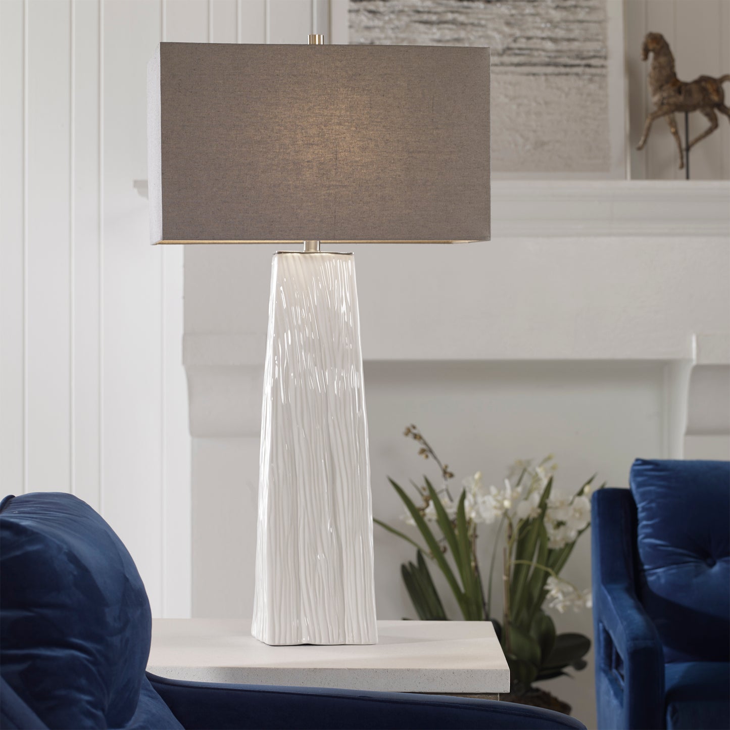 Uttermost 28383 Sycamore White Table Lamp