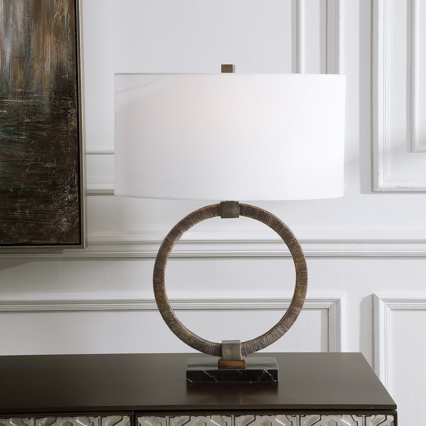 Uttermost 28371-1 Relic Aged Gold Table Lamp