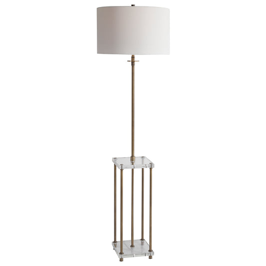 Uttermost 28415 Palladian Antique Brass Floor Lamp
