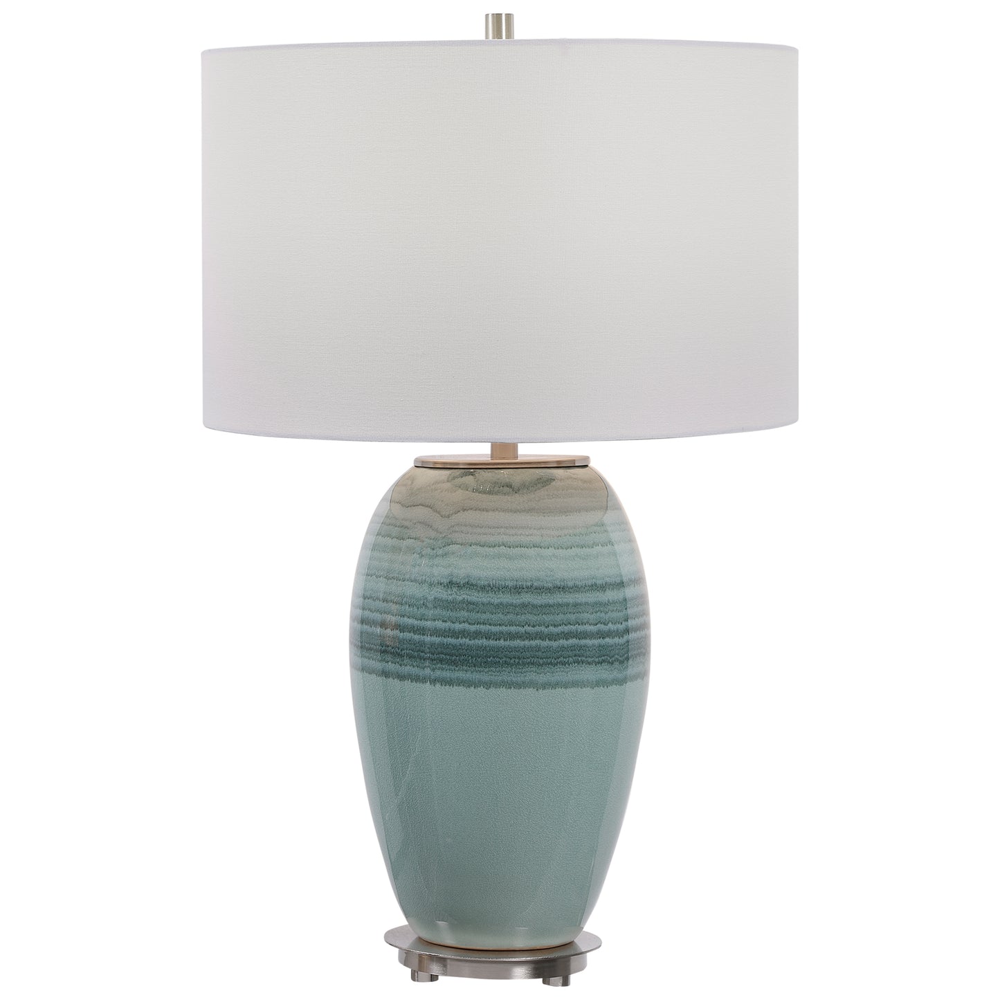 Uttermost 28437-1 Caicos Teal Table Lamp