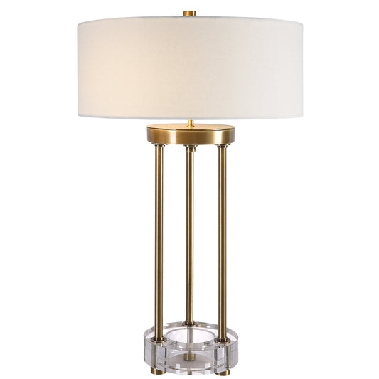 Uttermost 30013-1 Pantheon Brass Rod Table Lamp