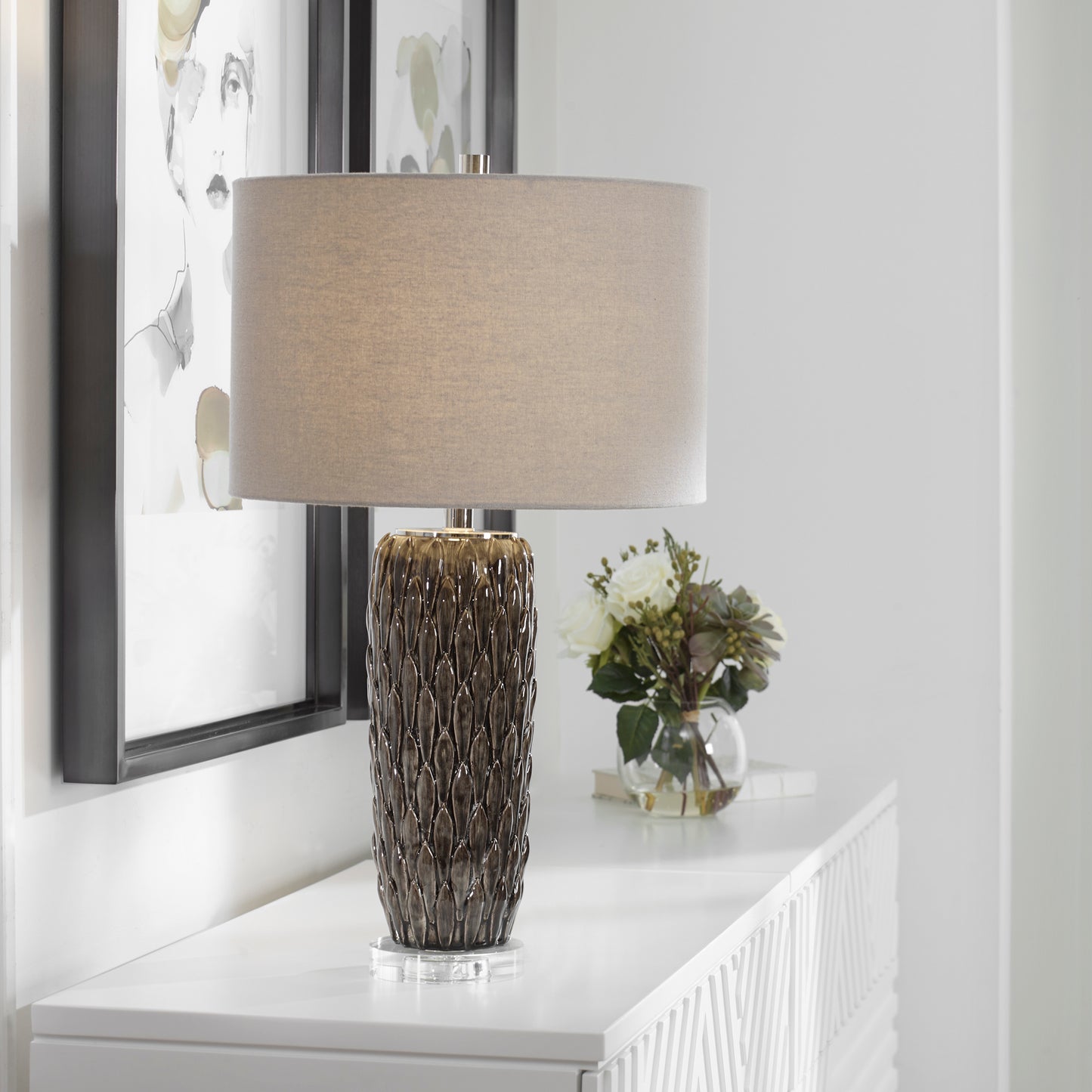 Uttermost 30003-1 Nettle Textured Table Lamp