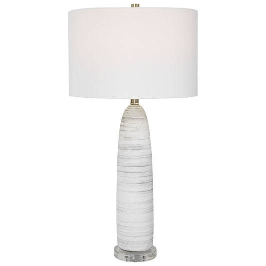 Uttermost 30004-1 Levadia Matte White Table Lamp