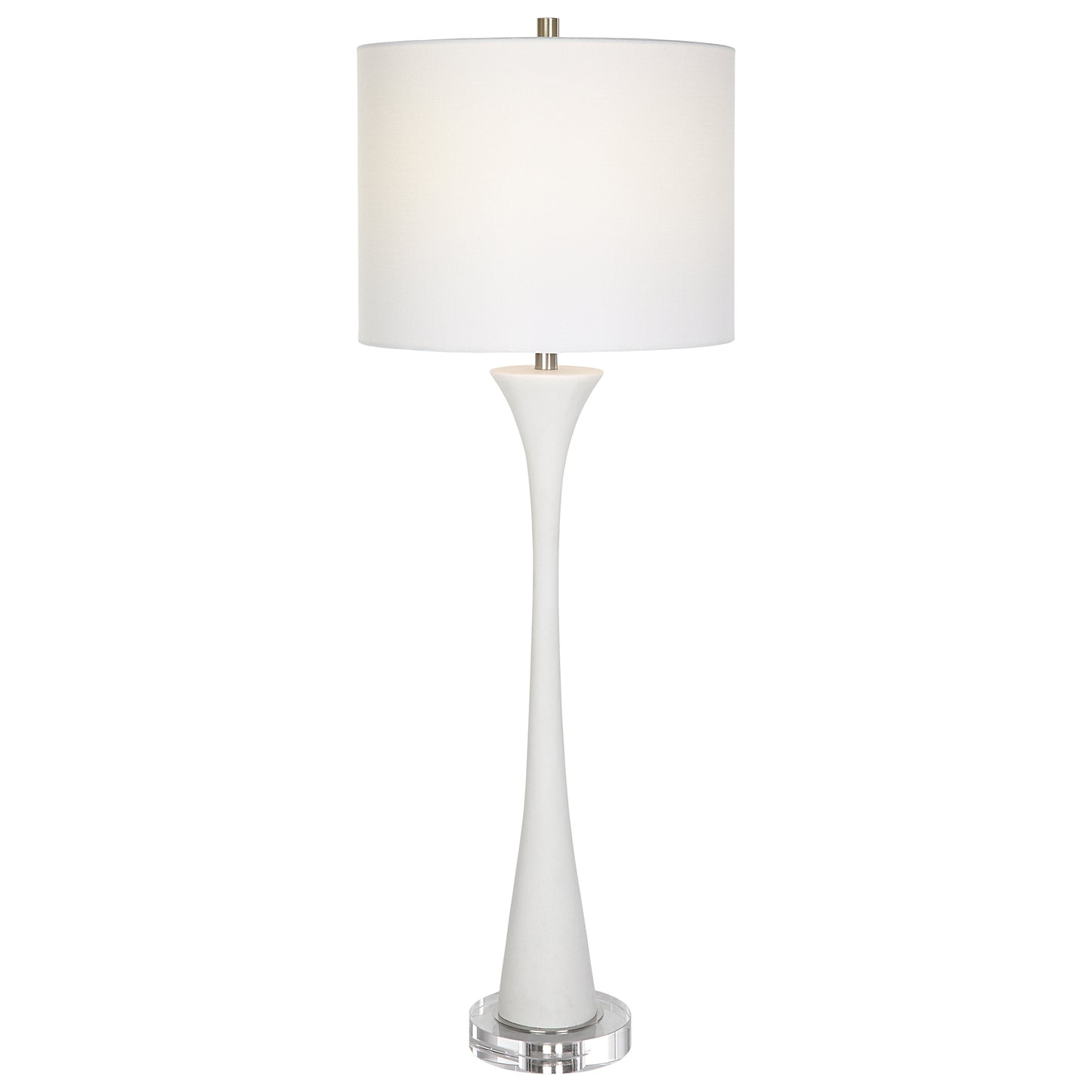 Uttermost 30040 Fountain White Marble Buffet Lamp