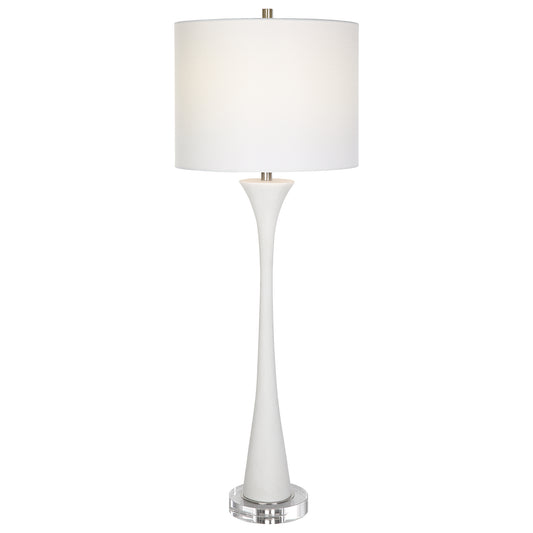 Uttermost 30040 Fountain White Marble Buffet Lamp