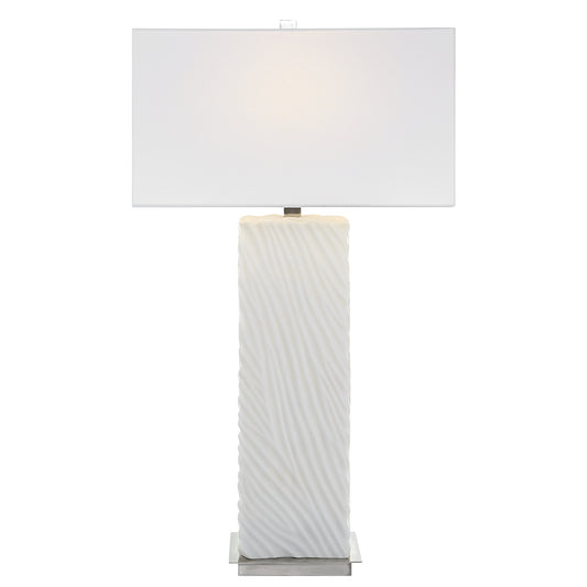Uttermost 30066 Pillar White Marble Table Lamp