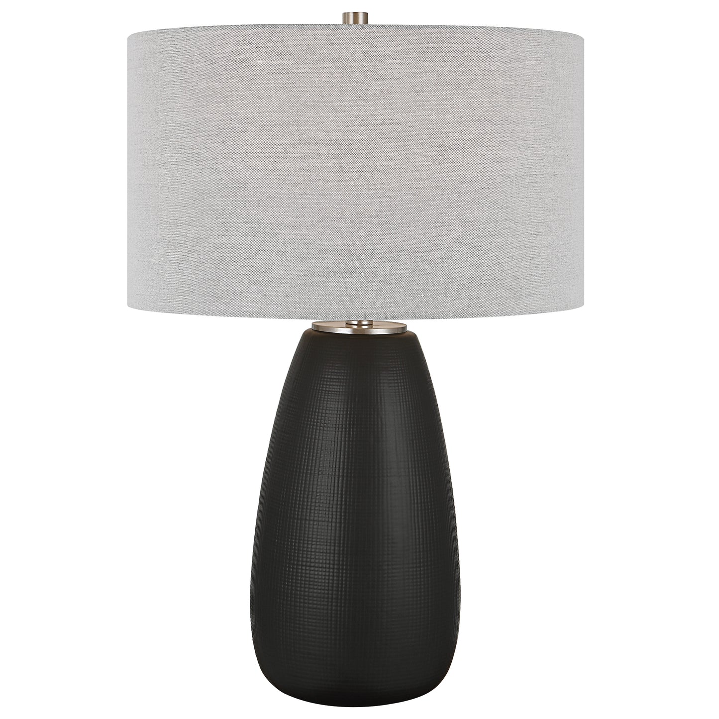 Uttermost 30058-1 Twilight Satin Black Table Lamp
