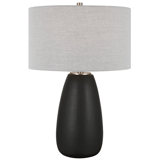 Uttermost 30058-1 Twilight Satin Black Table Lamp