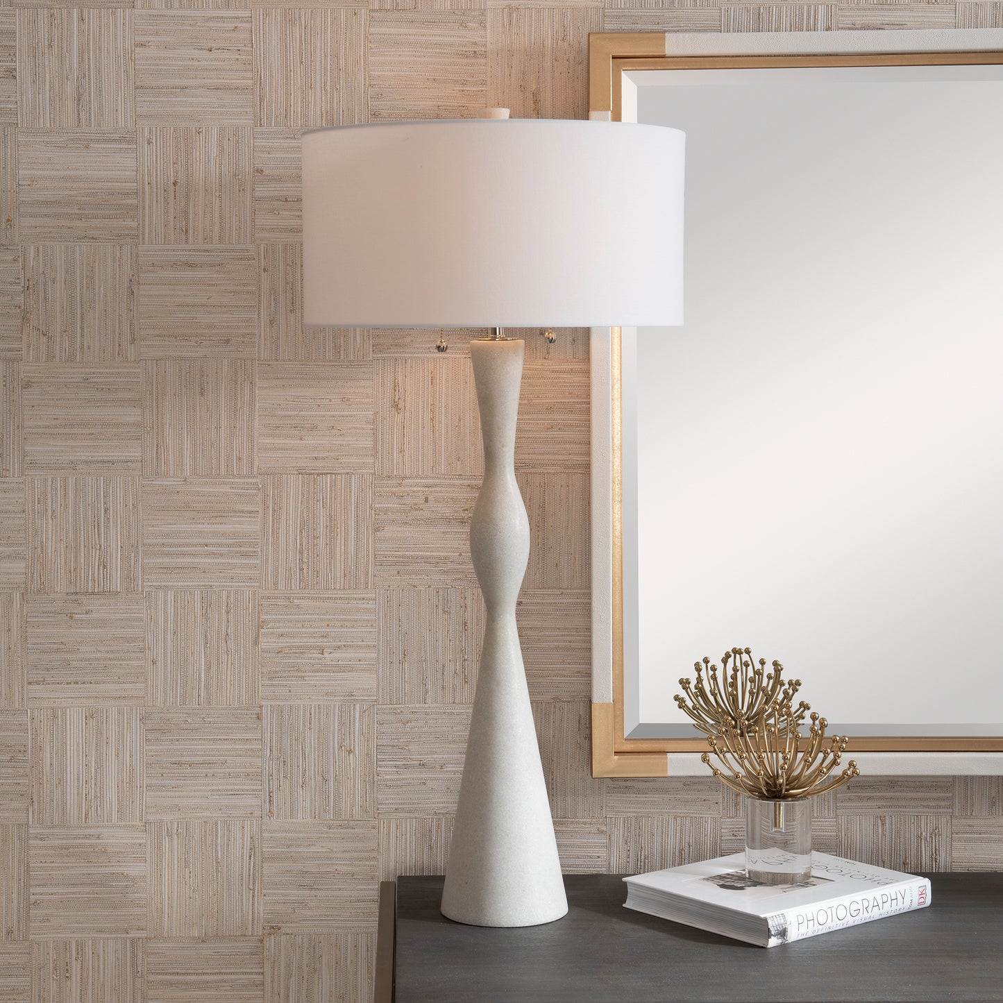 Uttermost 30134 Sharma Ivory Stone Table Lamp