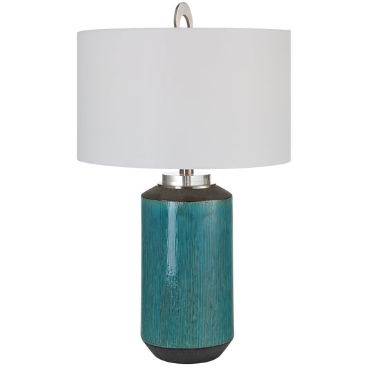 Uttermost 30151-1 Maui Aqua Blue Table Lamp