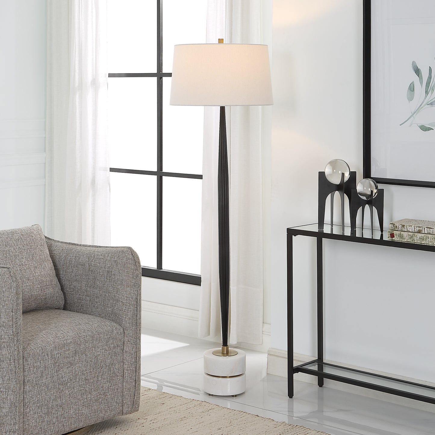 Uttermost 30123 Miraz Iron Floor Lamp