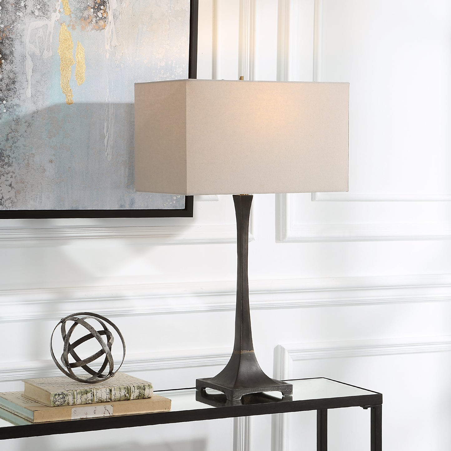 Uttermost 30139 Reydan Tapered Iron Table Lamp