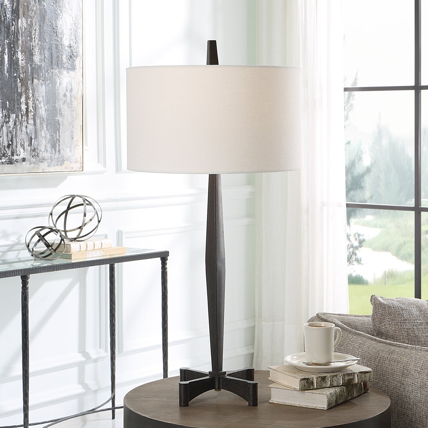 Uttermost 30157-1 Counteract Rust Metal Table Lamp