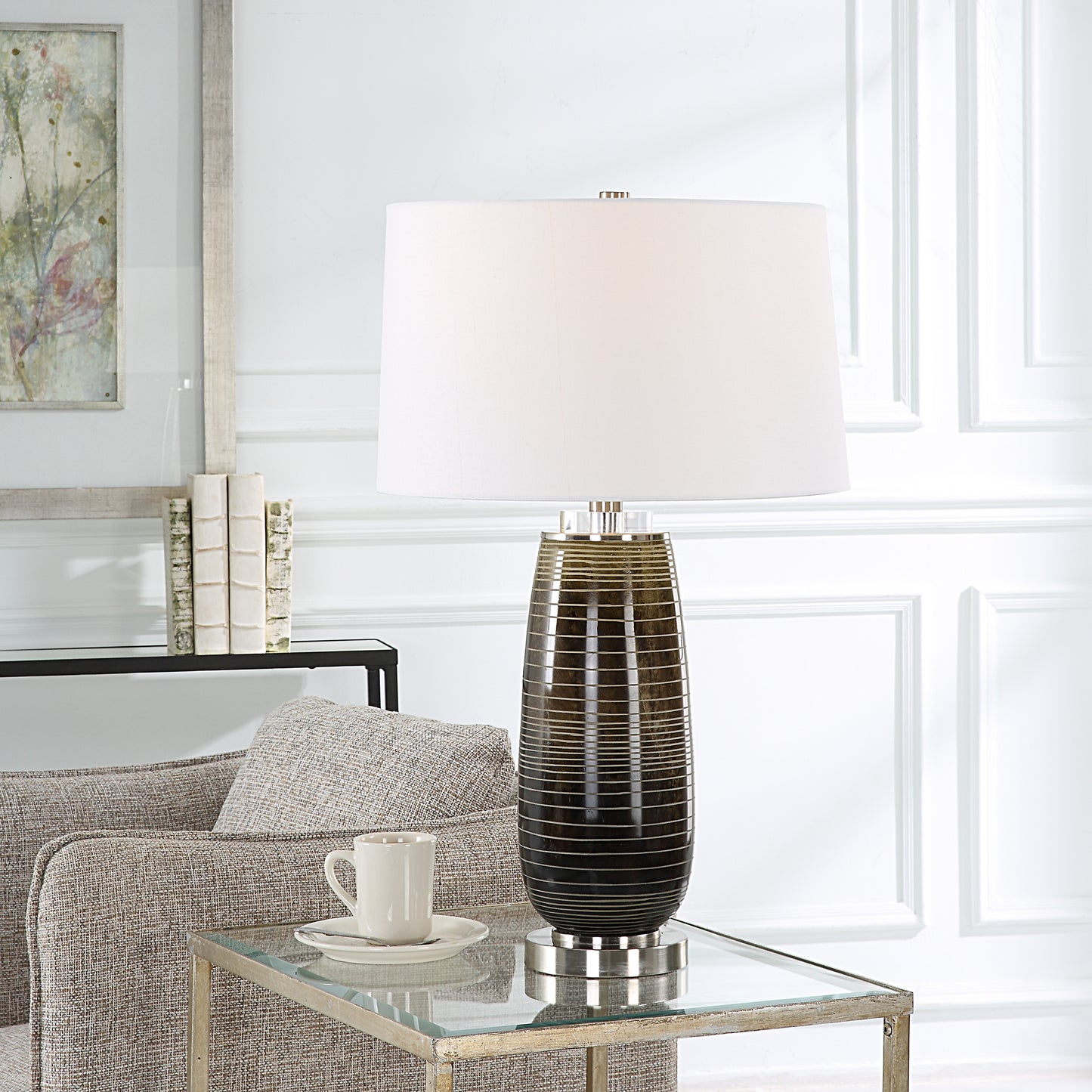 Uttermost 30168 Alamance Rustic Bronze Table Lamp