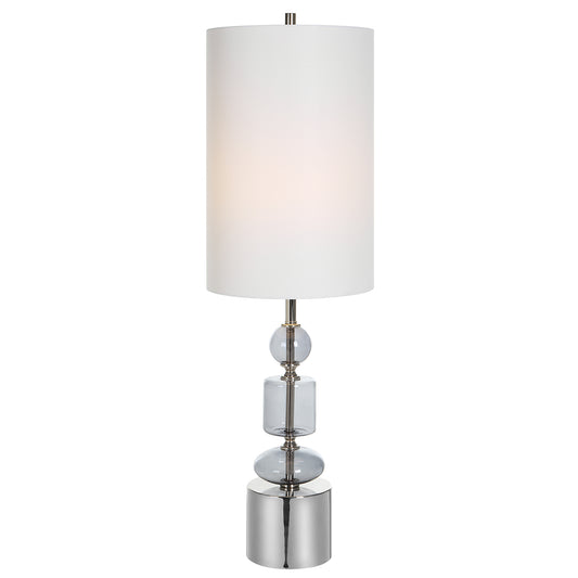 Uttermost 30178-1 Stratus Gray Glass Buffet Lamp