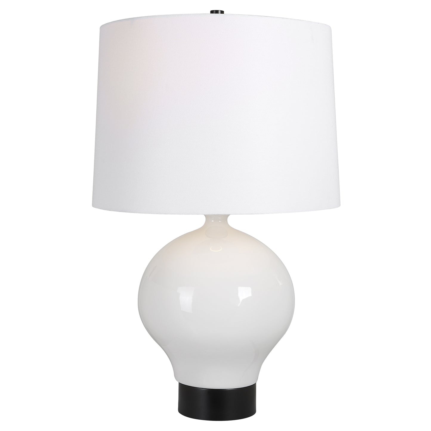 Uttermost 30182-1 Collar Gloss White Table Lamp