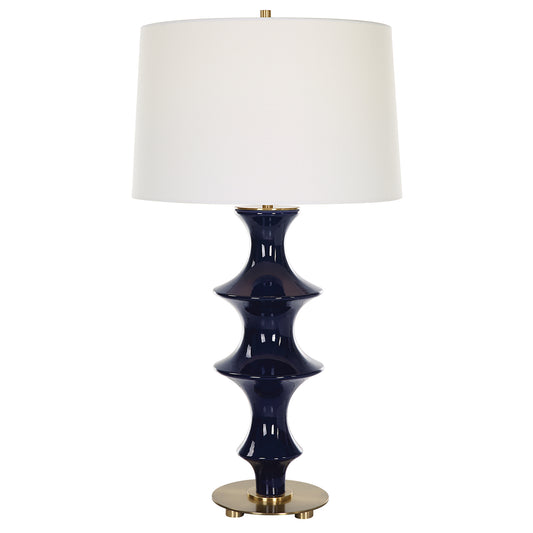 Uttermost 30196 Coil Sculpted Blue Table Lamp