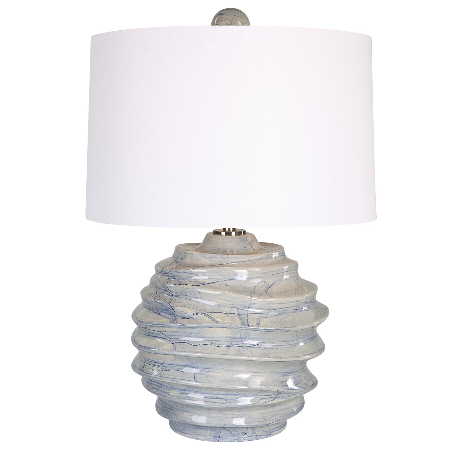 Uttermost 30194-1 Waves Blue & White Accent Lamp