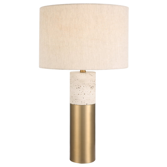 Uttermost 30201-1 Gravitas Elegant Brass & Stone Lamp