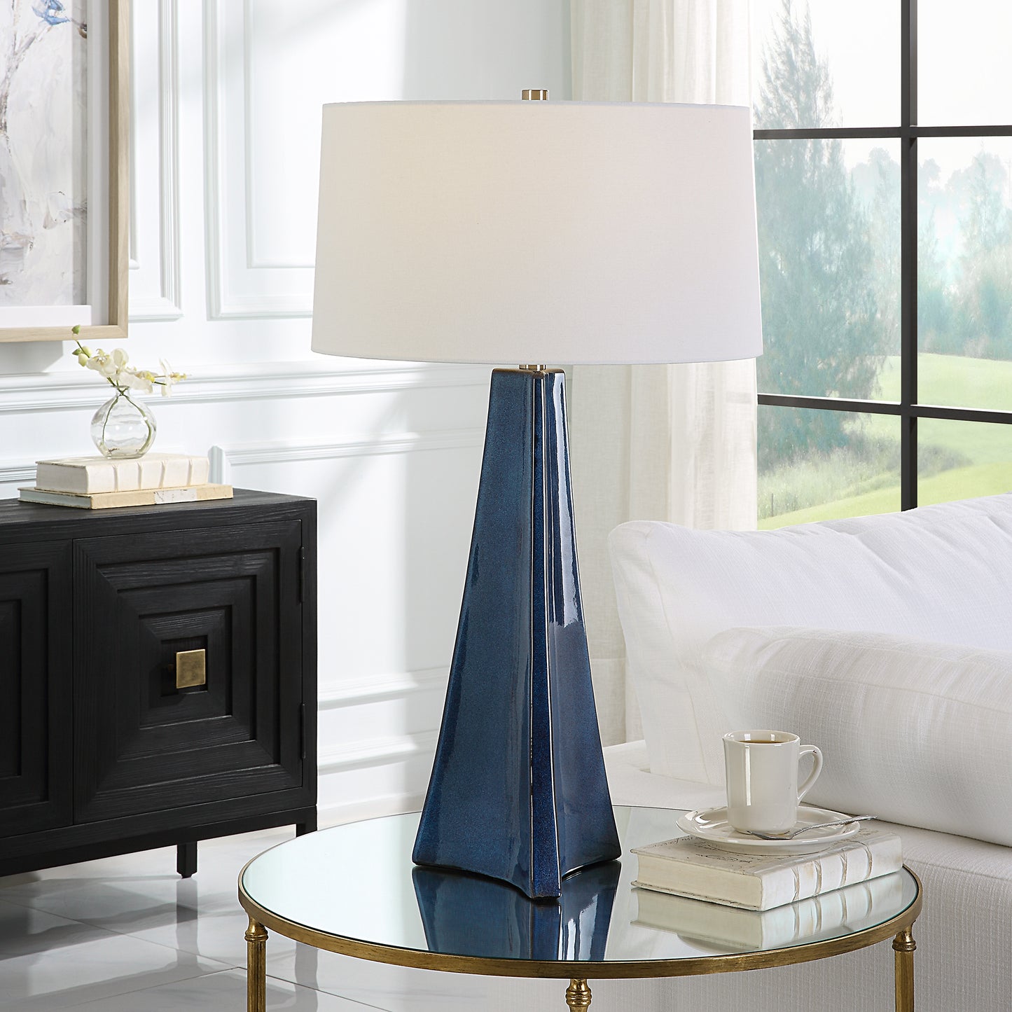 Uttermost 30229 Teramo Scalloped Ceramic Table Lamp