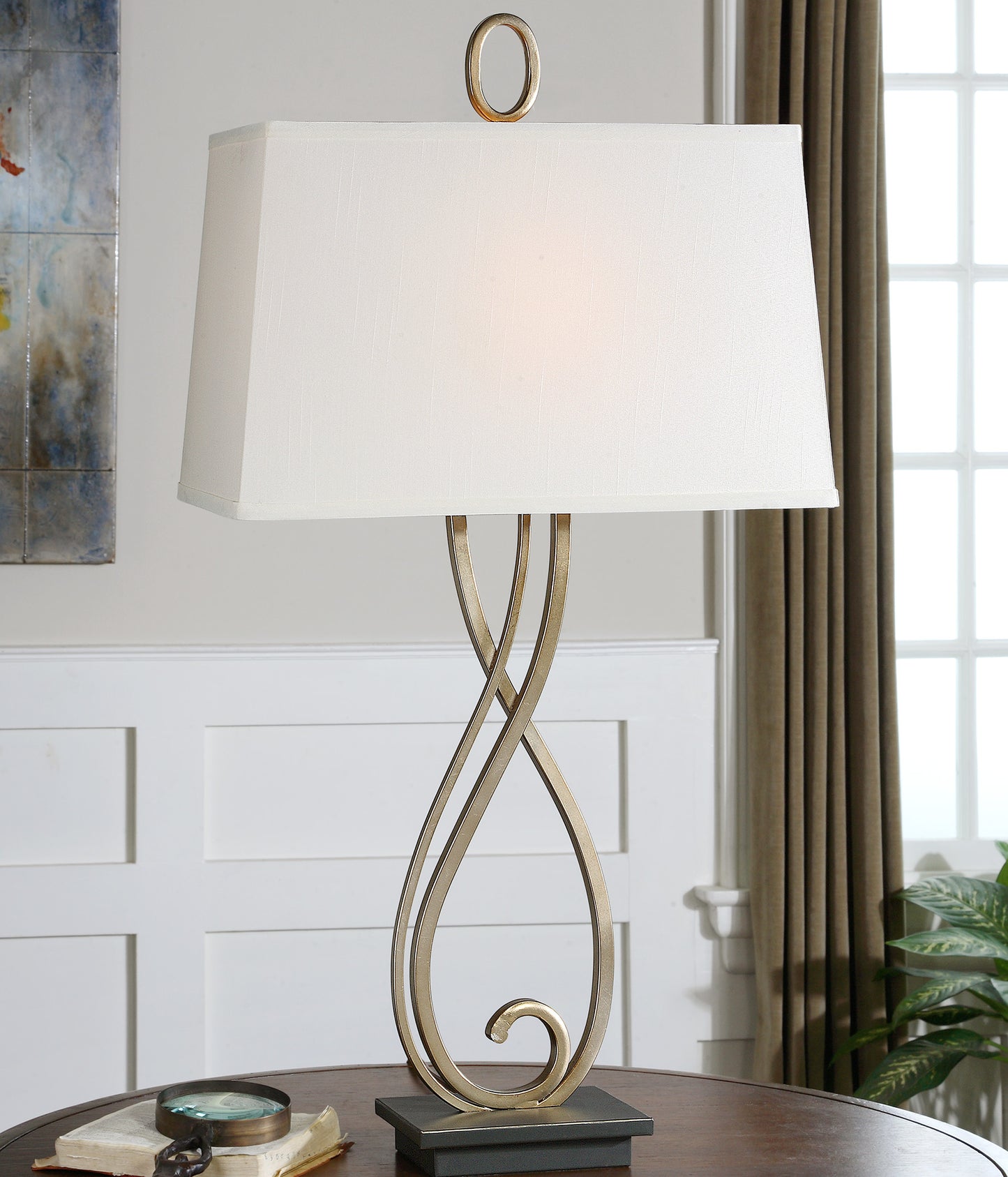 Uttermost 26341 Ferndale Scroll Metal Lamp