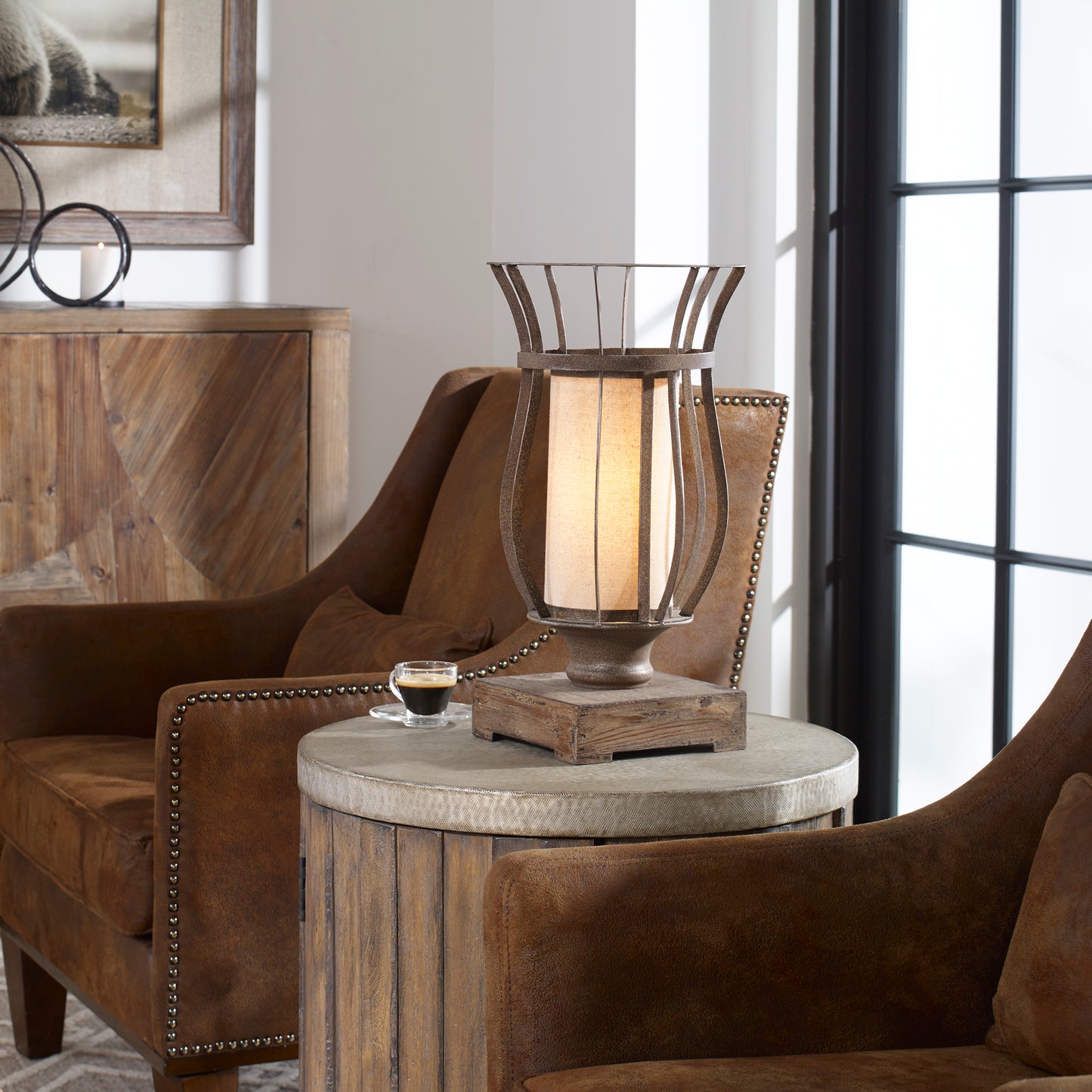 Uttermost 29573-1 Minozzo Bronze Accent Lamp