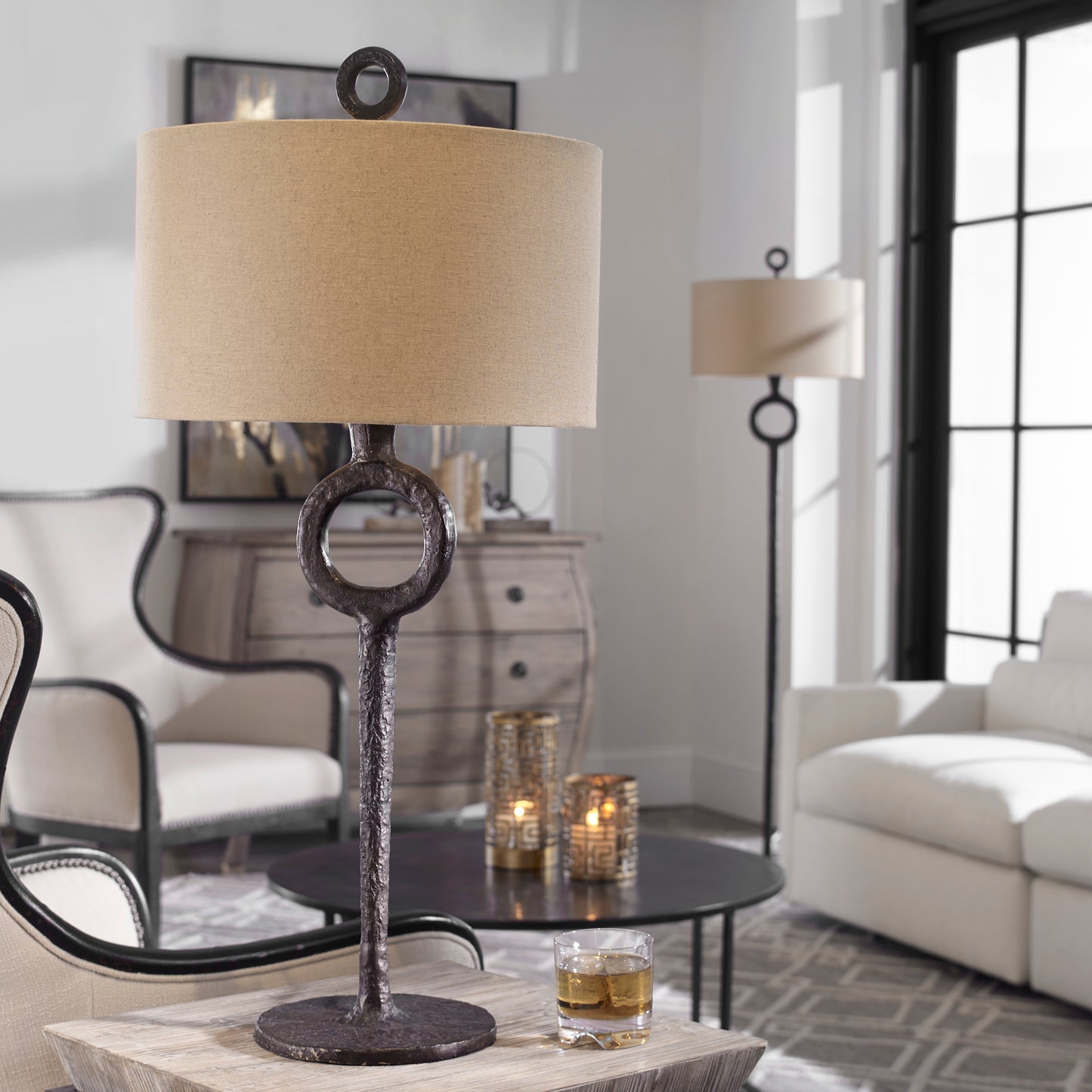 Uttermost 27663 Ferro Cast Iron Table Lamp