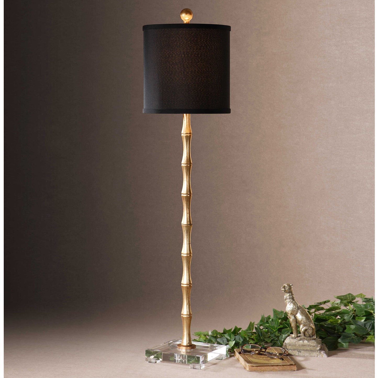 Uttermost 29585-1 Quindici Metal Bamboo Buffet Lamp