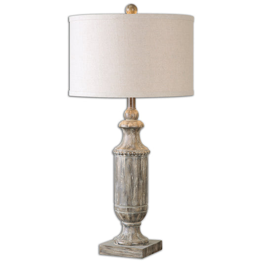Uttermost 26196-1 Agliano Aged Dark Pecan Lamp