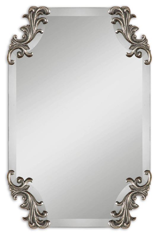 Uttermost 08087 Andretta Baroque Silver Mirror