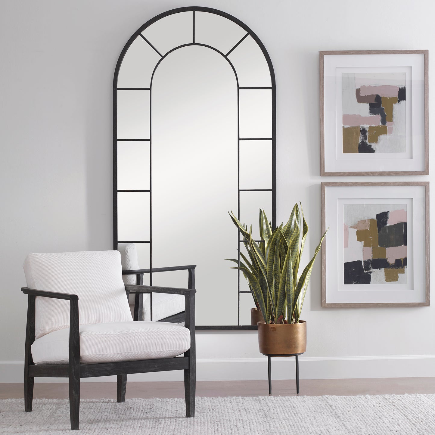 Uttermost 10505 Dillingham Black Arch Mirror