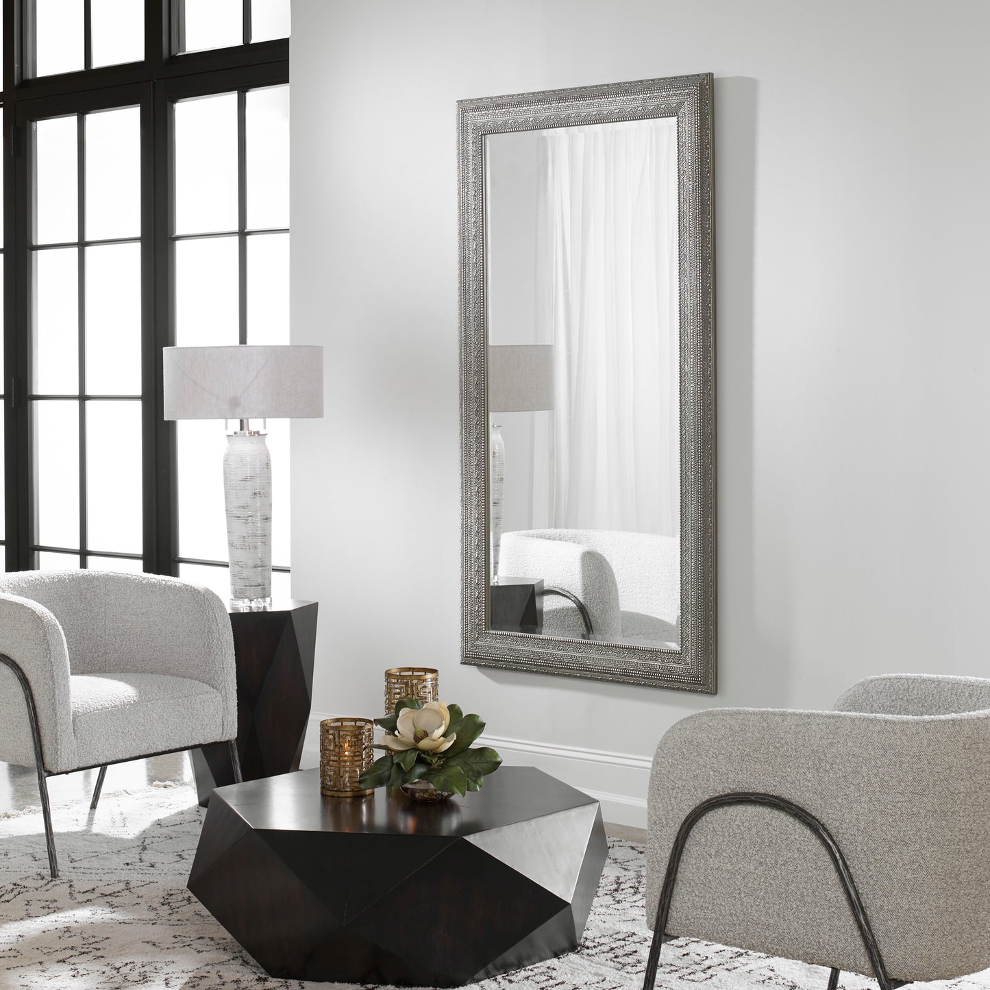 Uttermost 14603 Malika Antique Silver Mirror