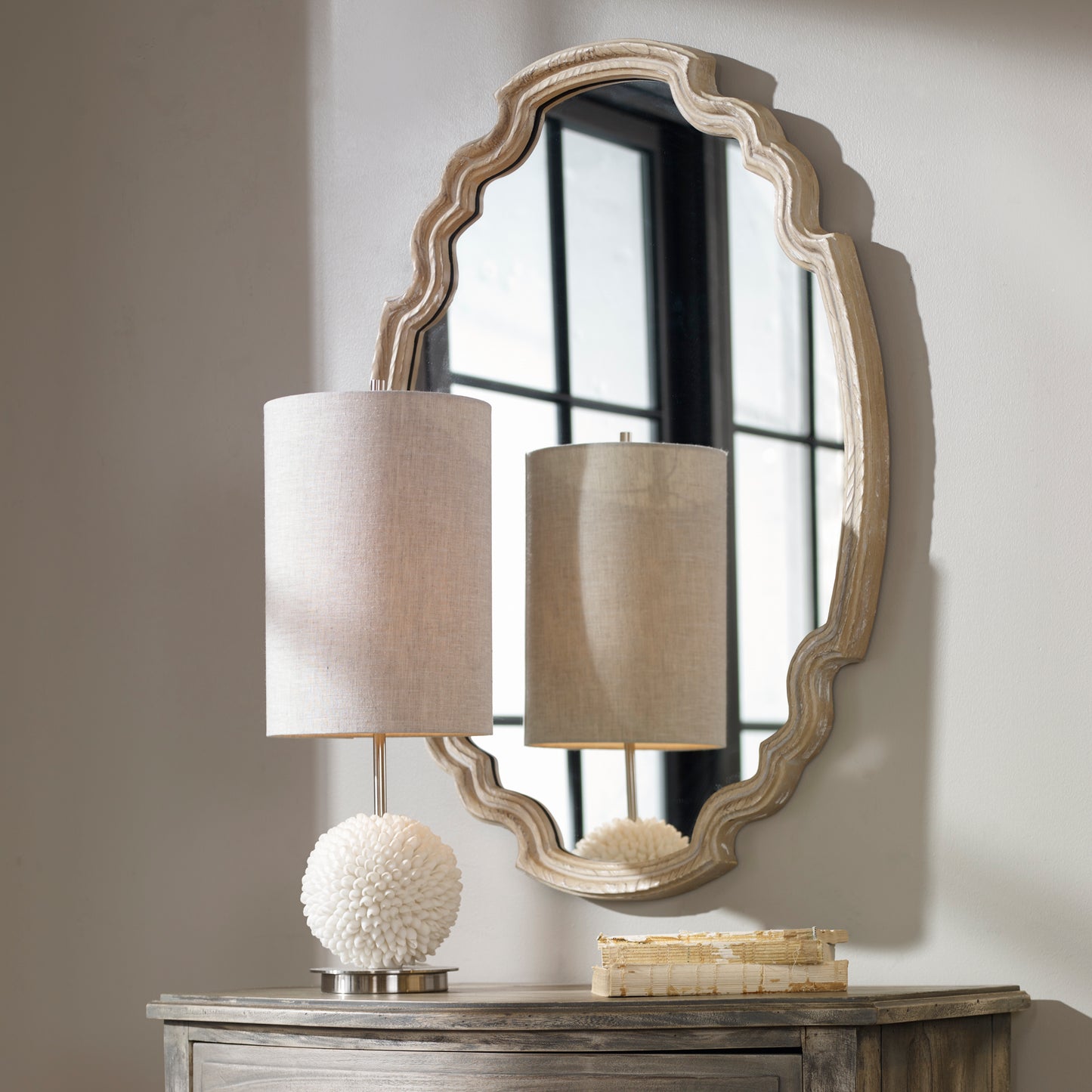 Uttermost 14483 Ludovica Aged Wood Mirror