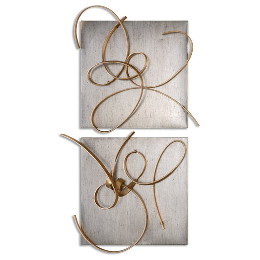 Uttermost 07071 Harmony Metal Wall Art, S/2
