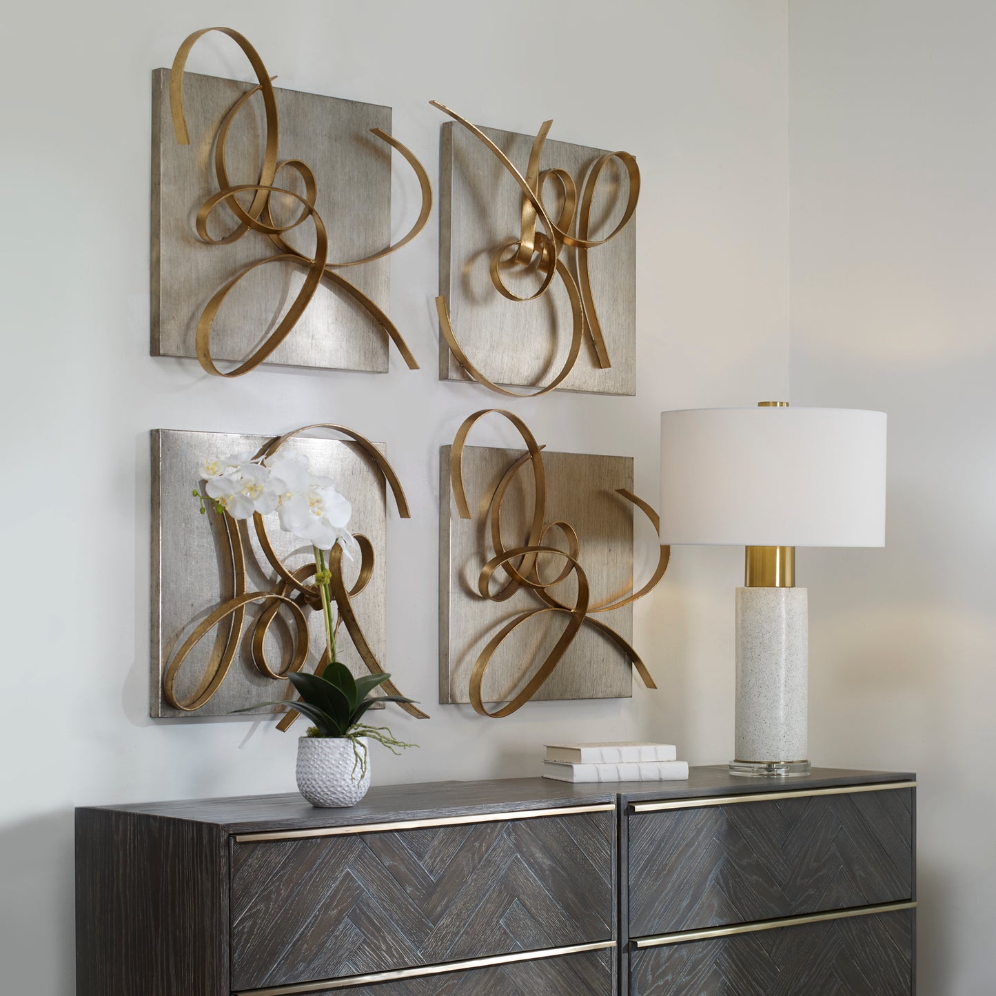 Uttermost 07071 Harmony Metal Wall Art, S/2