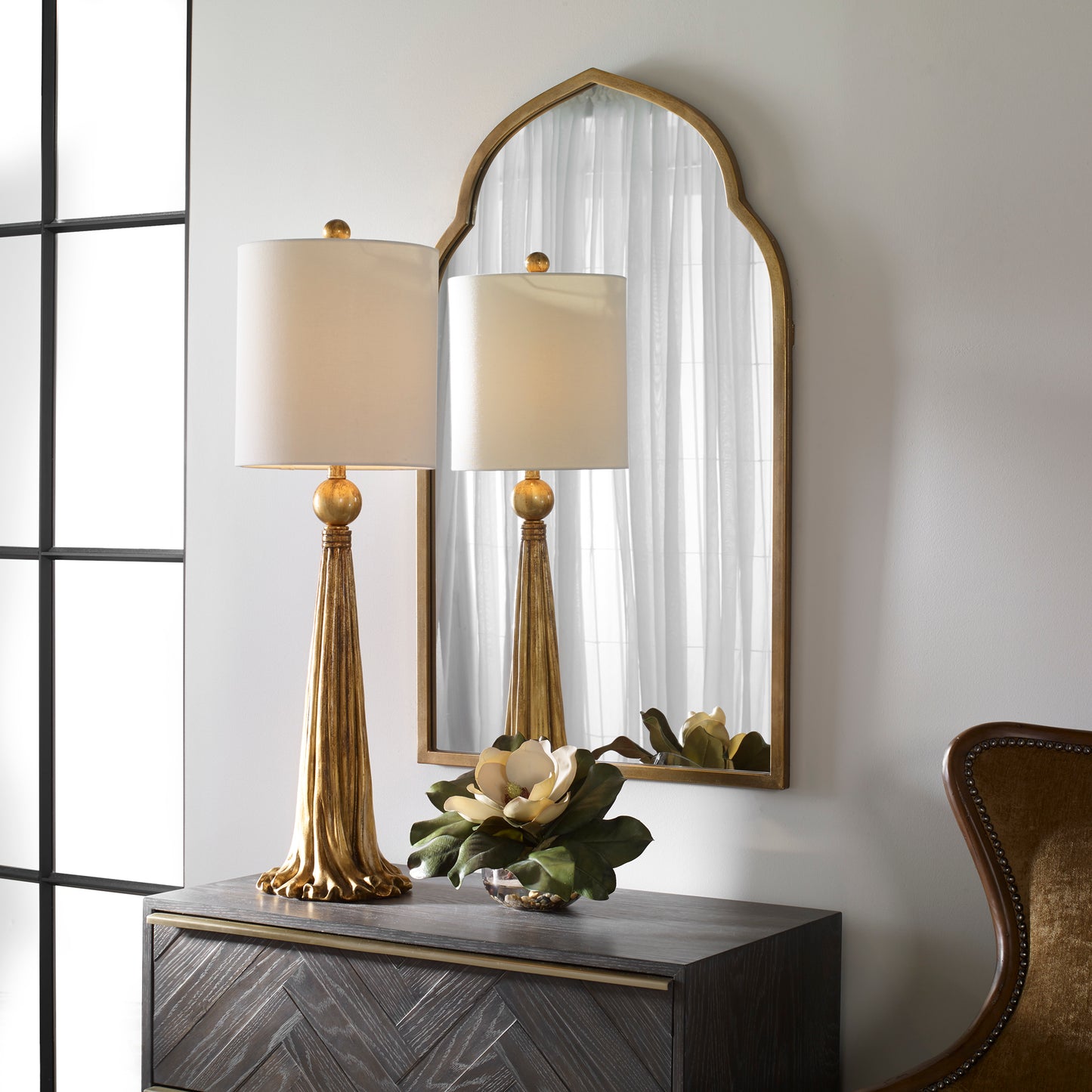 Uttermost 12907 Kenitra Gold Arch Mirror