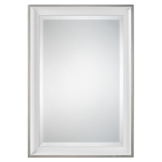 Uttermost 09081 Lahvahn White Silver Mirror