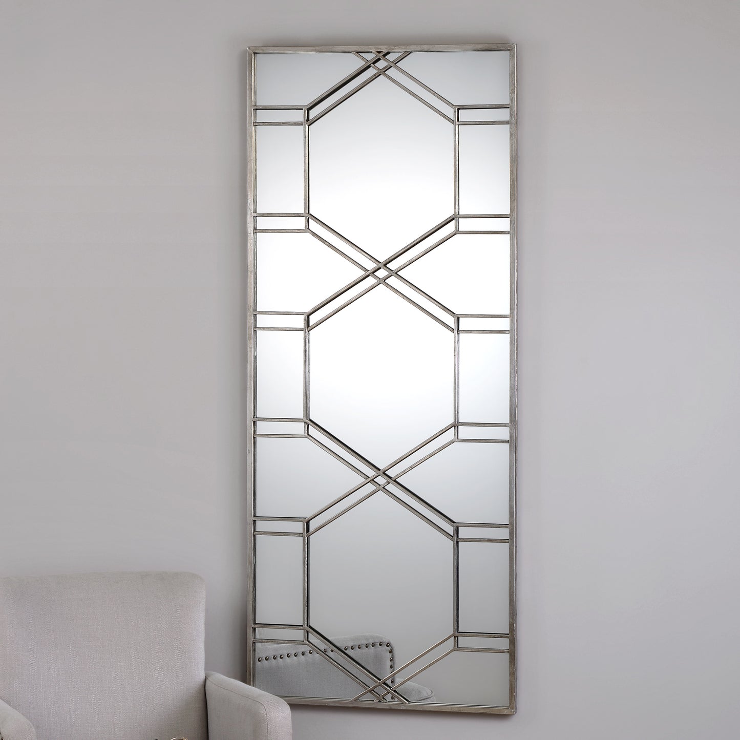 Uttermost 09068 Kennis Silver Leaner Mirror