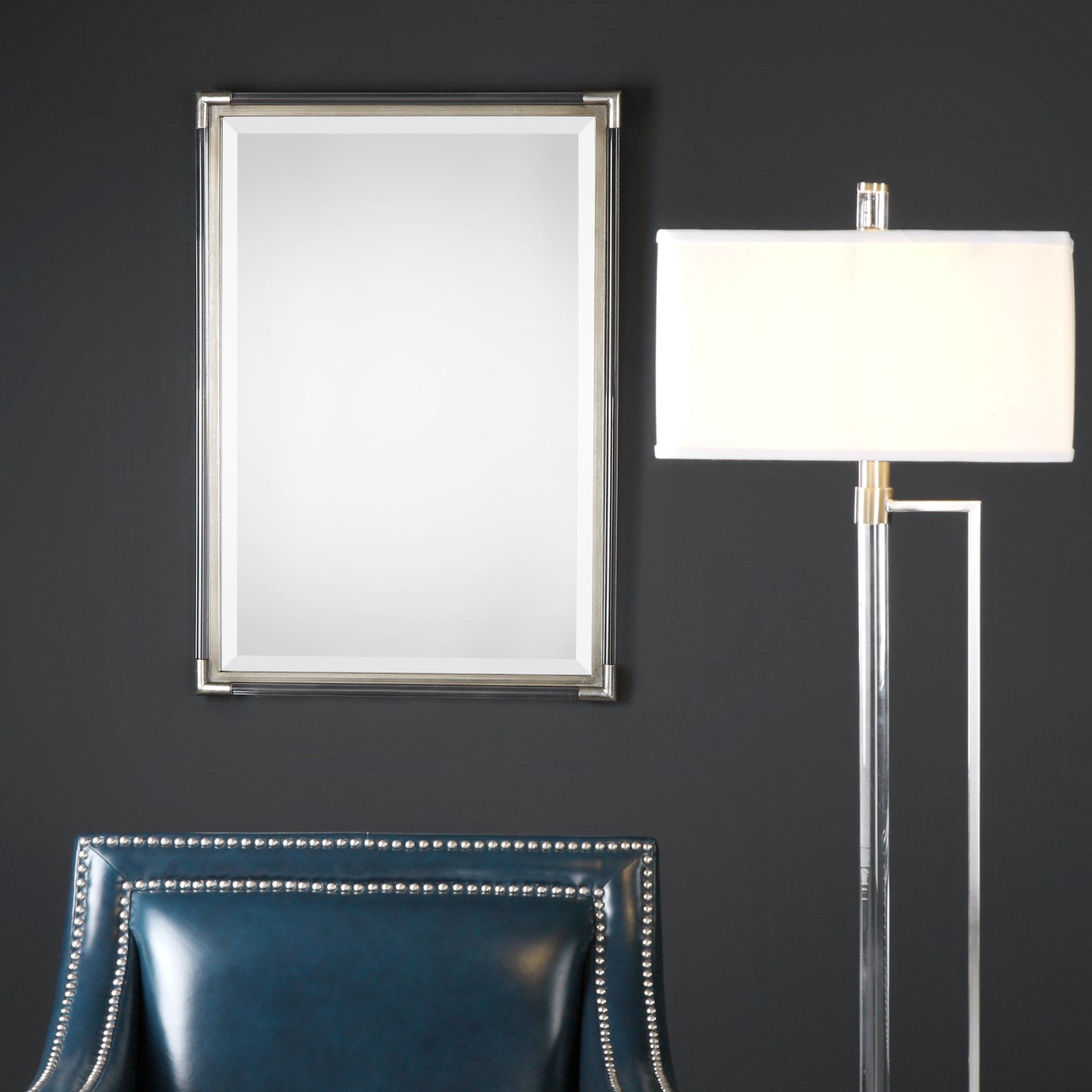 Uttermost 09199 Mackai Metallic Silver Mirror