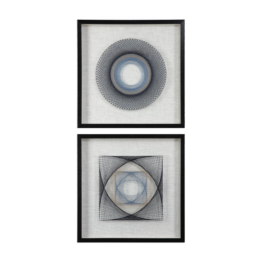 Uttermost 04111 String Duet Geometric Art S/2