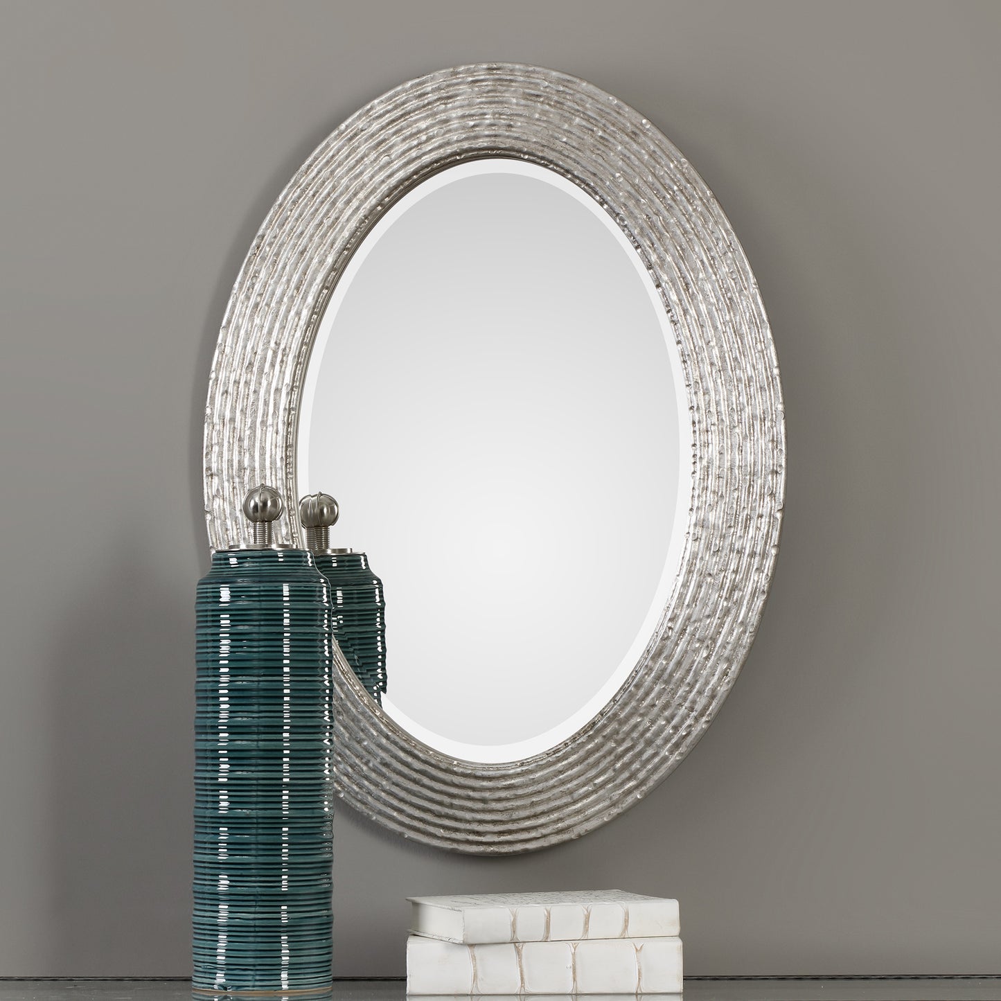 Uttermost 09356 Conder Oval Silver Mirror
