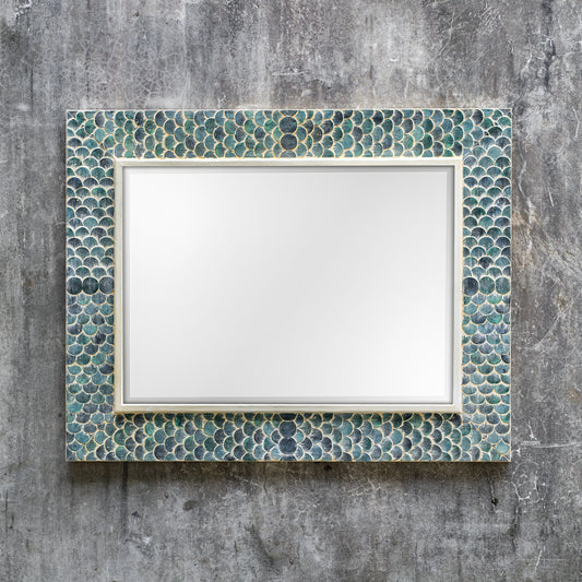 Uttermost 08157 Makaria Coastal Blue Mirror