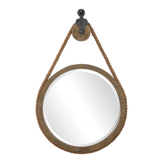 Uttermost 09490 Melton Round Pulley Mirror