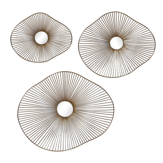 Uttermost 04182 Avarie Gold Metal Wall Art Set/3