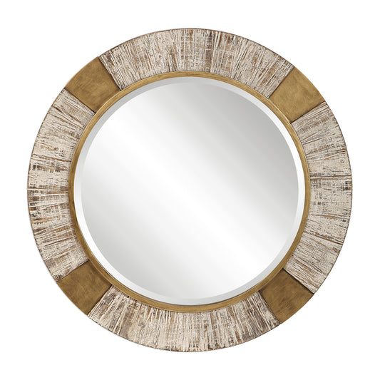 Uttermost 09478 Reuben Gold Round Mirror