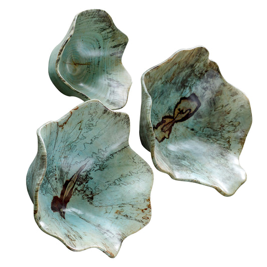 Uttermost 04178 Teo Wood Wall Art, Set/3