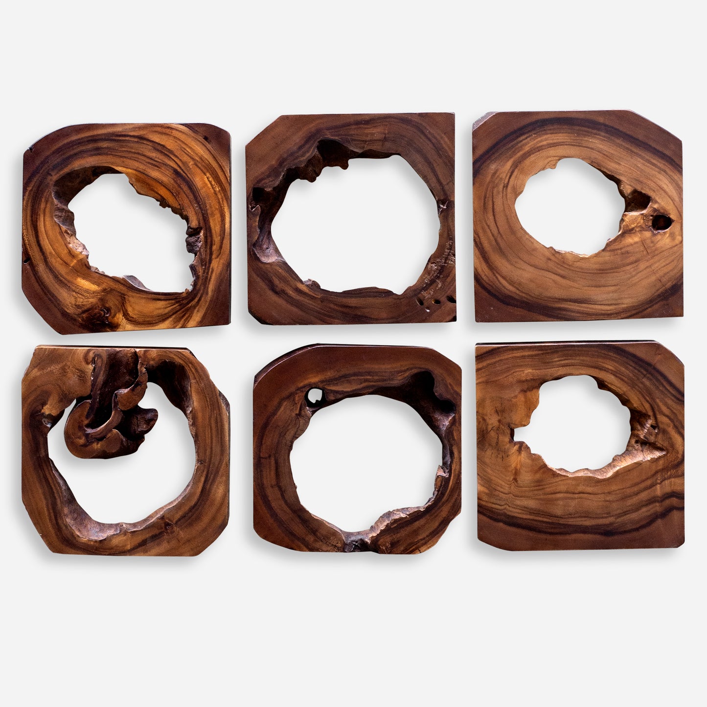 Uttermost 04207 Adlai Wood Wall Art S/6